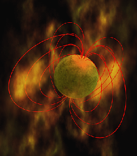 The magnetic field of a magnetar 