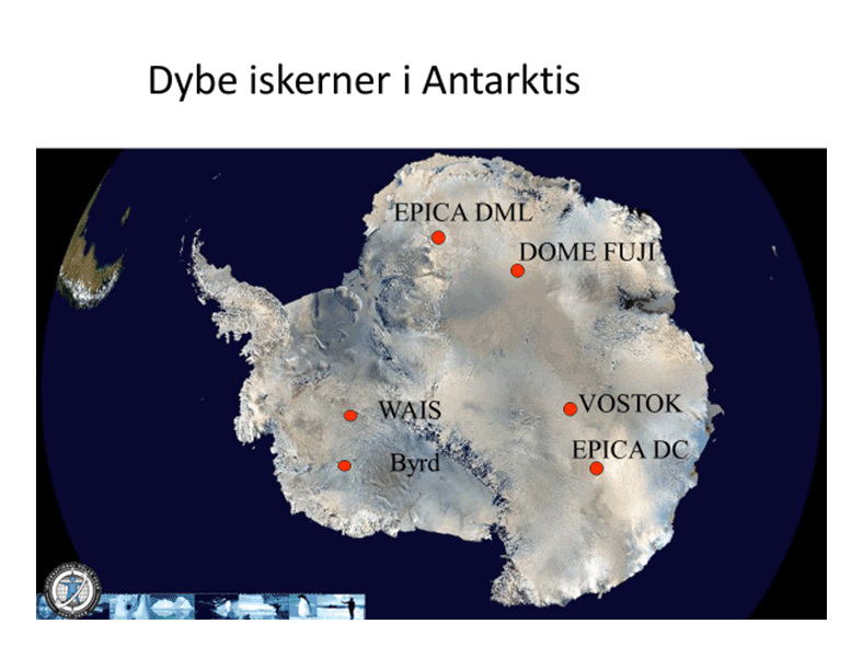 Dybe iskerner Antarktis