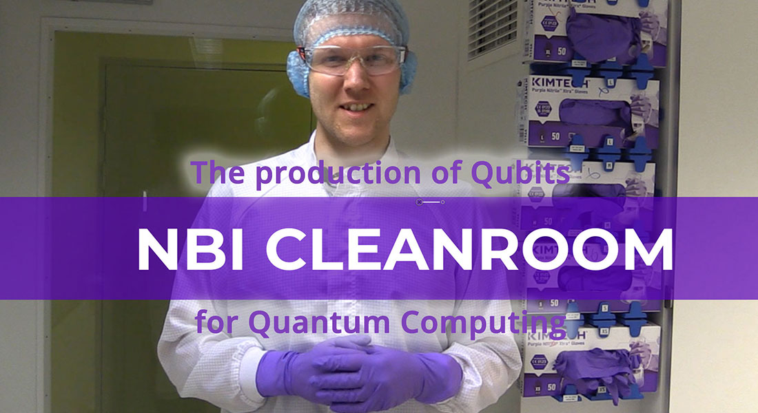 In this video, Martin Saurbrey Bjergfelt, who is head of the NBI CleanRoom laboratories at the Niels Bohr Institute, together with master's students Magnus Oddershede and Oliver Liebe and process engineer Zhe Liu, demonstrate how they produce quantum bits with e.g. electron beam lithography.