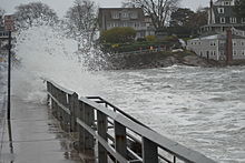 Orkanen Sandy rammer Marblehead, Massachusetts 