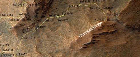 Map of Knudsen Ridge