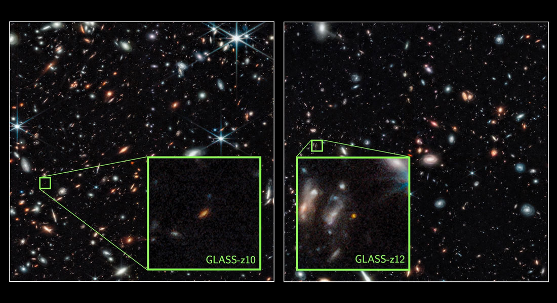 To udsnit af galaksehoben Abell 2744