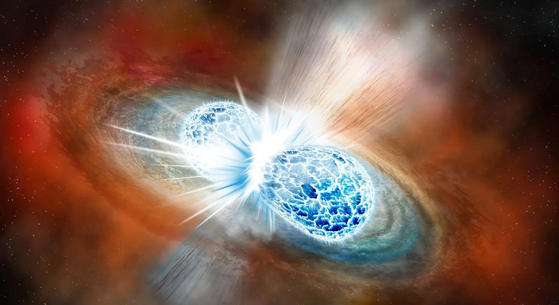 When neutron stars collide they produce an explosion that, contrary to what was believed until recently, is shaped like a perfect sphere. Although how this is possible is still a mystery, the discovery may provide a new key to fundamental physics and to measuring the age of the Universe. The discovery was made by astrophysicists from the University of Copenhagen and has just been published in the journal Nature.