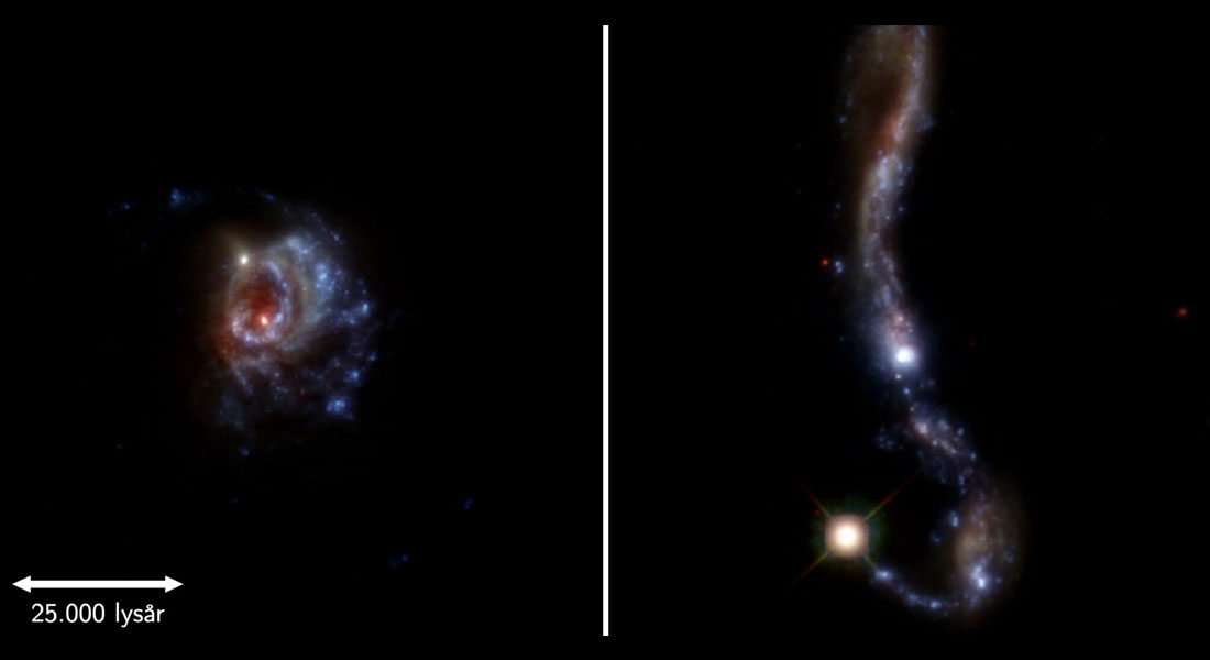 To better understand observations of the most distant galaxies, an international team of astronomers has built a sample of local galaxies which can be studied in much higher detail. In a newly published study they show how the amount of light that escapes from a galaxy is connected to its physical properties.