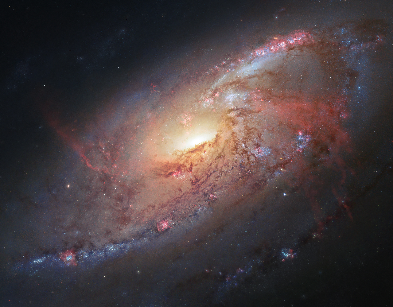 The M106 galaxy.