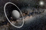 Cosmic collision creates mini-planet with rings 