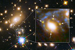 Astronomers observe four images of the same supernova using a cosmic lens