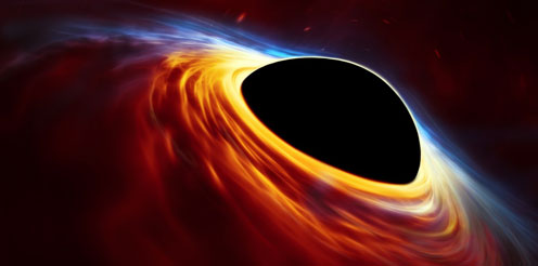 Spinning disc around a black hole