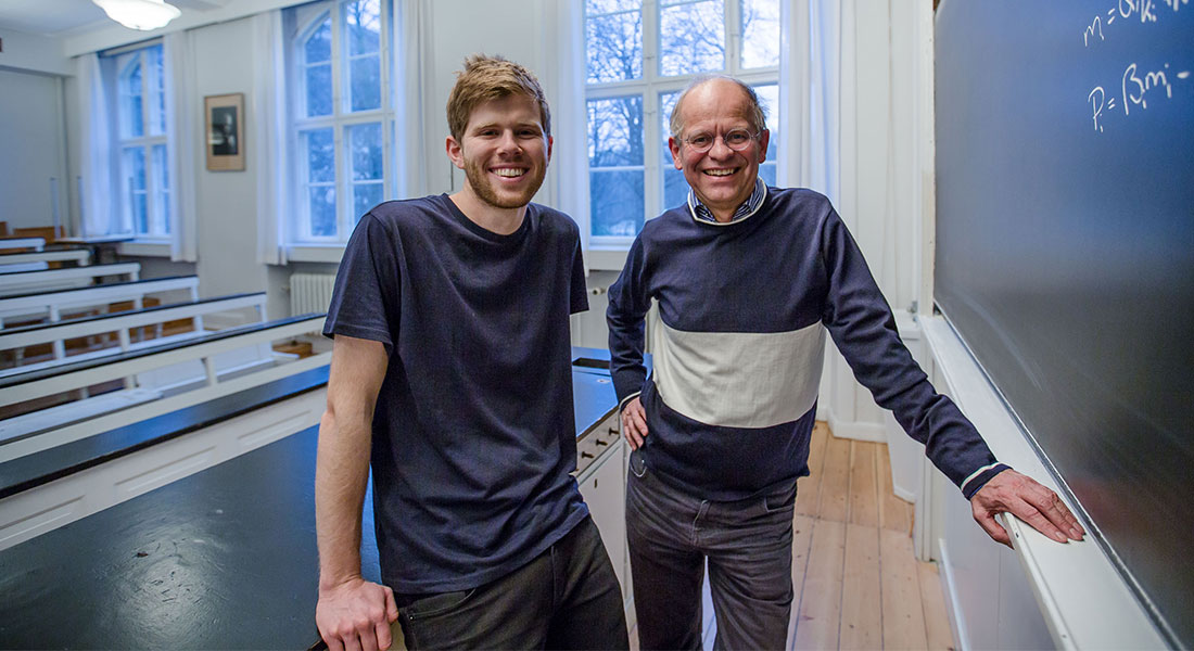 PhD Mathias Heltberg and Professor Mogens Høgh Jensen