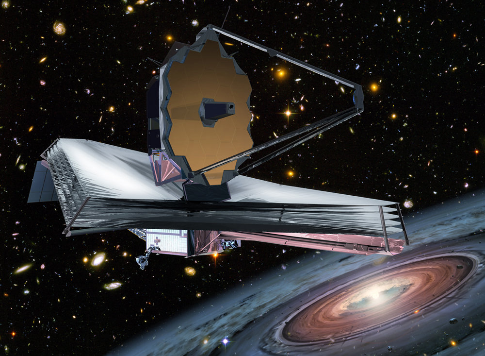 Concept illustration of the James Webb Space Telescope