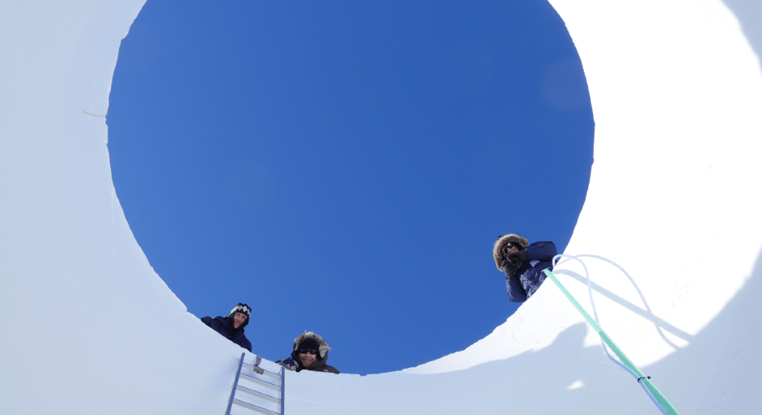 An international research collaboration (EGRIP) headed by ice core scientists from the University of Copenhagen has attained their goal of drilling to the bottom of the ice sheet. It marks the first time that this has been achieved in an ice stream, where vast amounts of ice slide coastwards. The breakthrough could be critical for understanding and projecting rising sea levels.