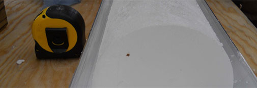 Example of brownish particulate matter in the ice core. Example of brownish particulate matter in the ice core.
