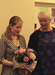 Antje Fitzner together with professor Dorthe Dahl-Jensen