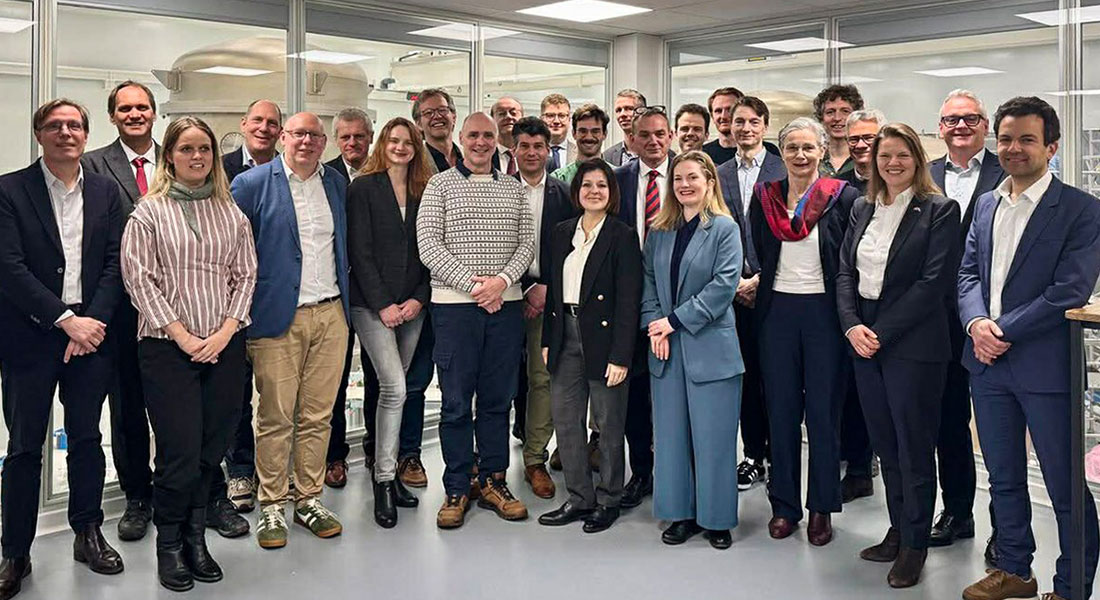 The Danish delegation to the Einstein Telescope, which included CoG members Niels Obers and Johann Samsing as well as NBI chair Joachim Mathiesen, in March 2026.