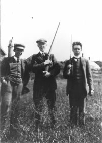 Niels and Harald Bohr on a fishing  excursion