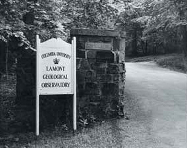The entrance to the Lamont Geological Observatory in New York 