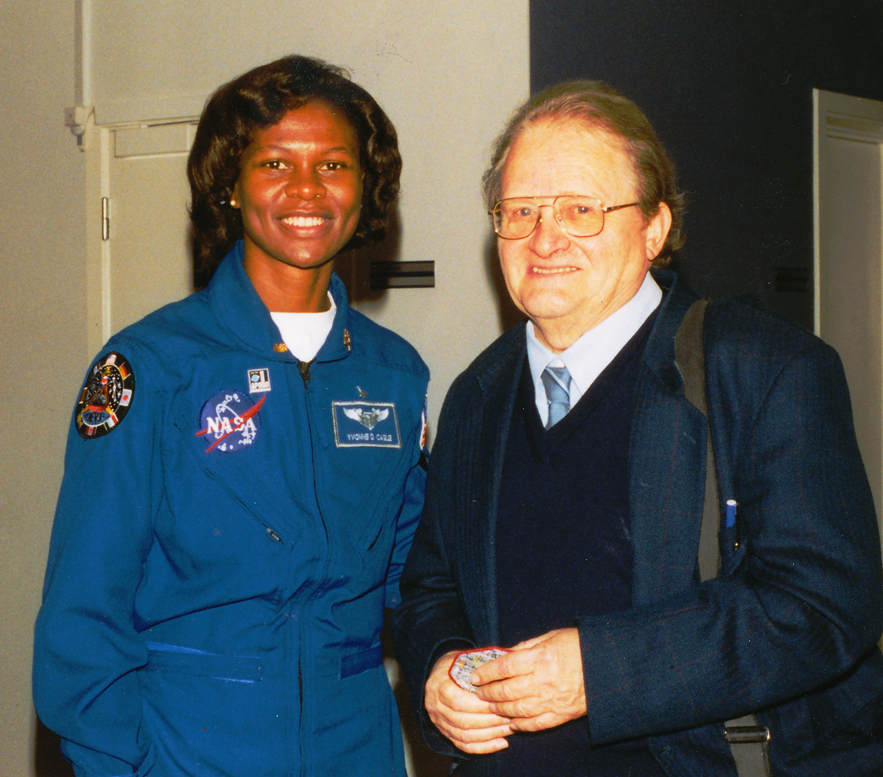 Jens Martin Knudsen and an American NASA astronaut