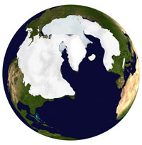 Iskappe dækker Jorden