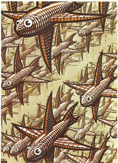 Billedet Dybde af M.C. Escher