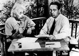 Albert Einstein og Leo Szilard 