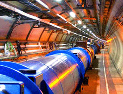 Fotografi fra tunnelen med Large Hadron Collieder