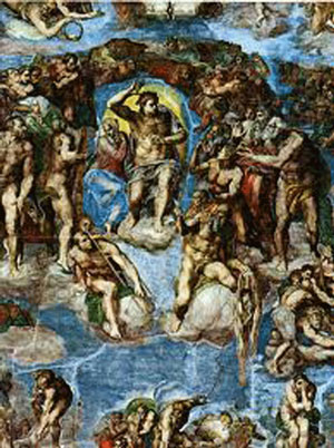 Maleriet Dommedag af Michelangelo