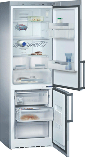 Sammenbygget køleskab og fryser