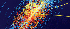 Visualisering af partikelsammenstød i cern