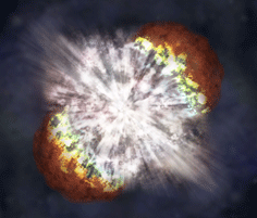 Illustration af supernova